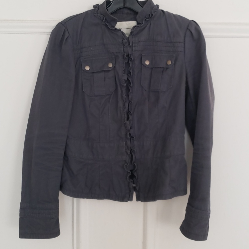 Banana Republic Grey-blue feminine utility jacket